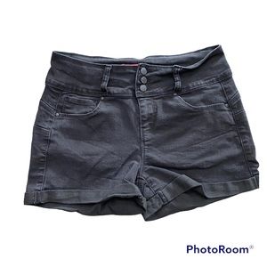 Wax Jean Black Denim Jean Shorts